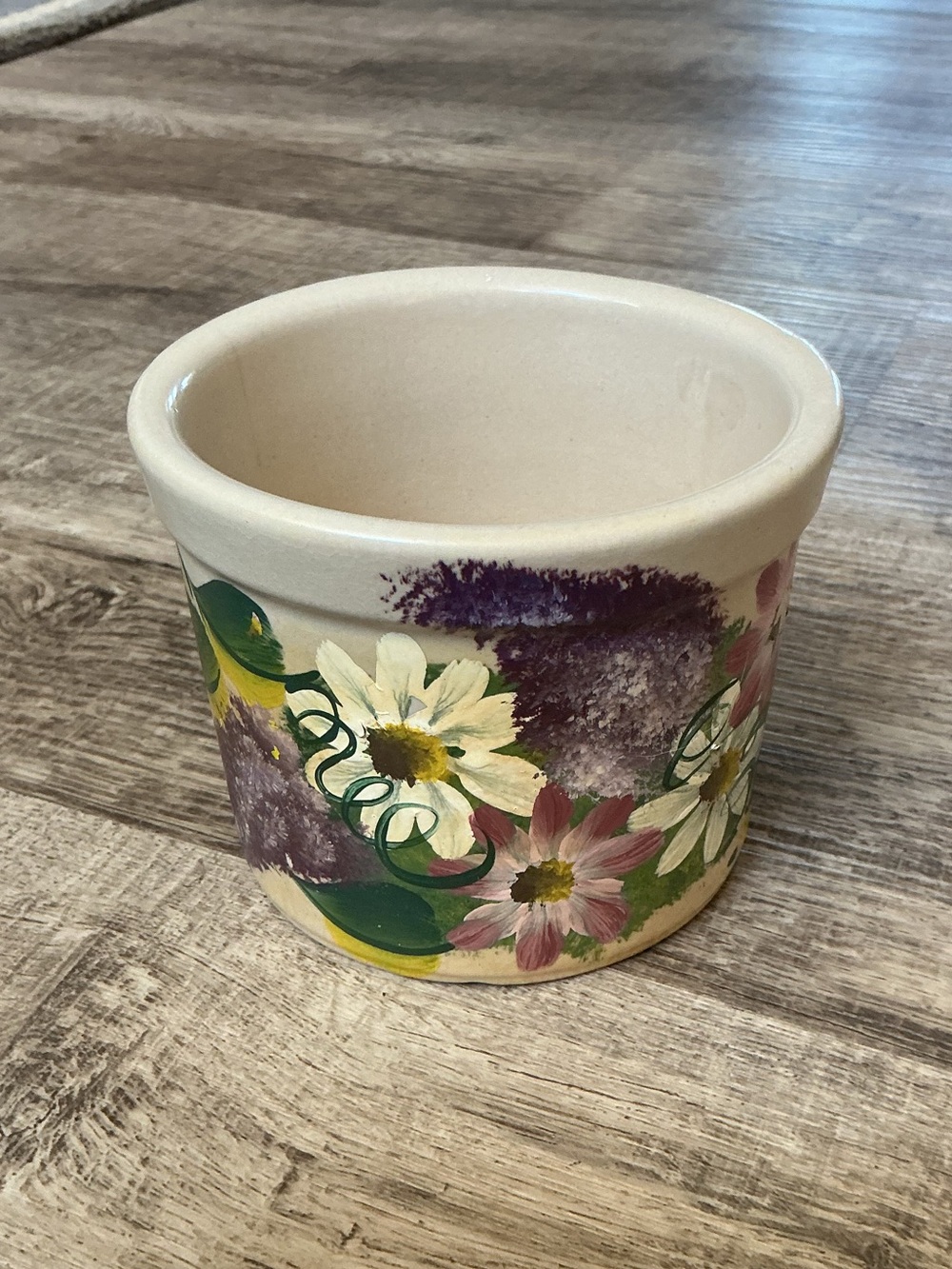 RRP Co Roseville Ohio 1 PT Jar Crock Floral USA Country Farmhouse Shabby Chic